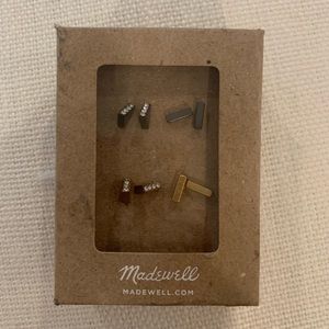 NWT Madewell stud earrings set